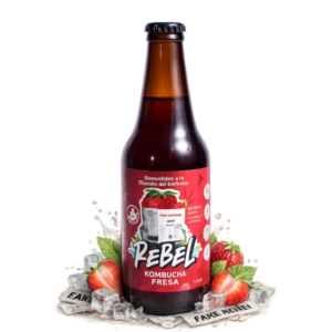 Rebel Kombucha fresa 330 ml